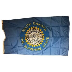 Vintage South Dakota State Flag 3x5 National Nylon Collegeville Flag Products